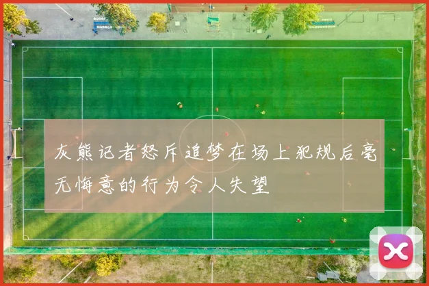 灰熊记者怒斥追梦在场上犯规后毫无悔意的行为令人失望